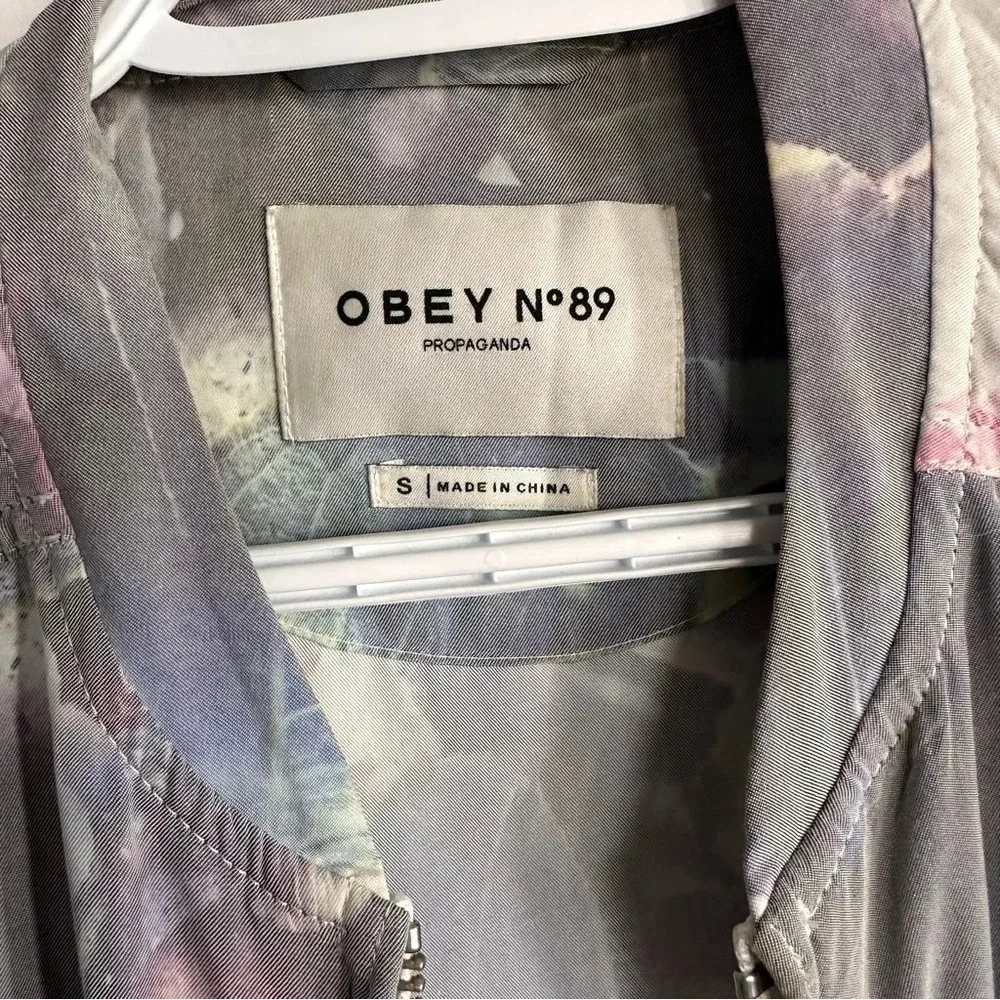 OBEY Maven Floral Bomber Lightweight Jacket - size  S - Picture 10 of 10